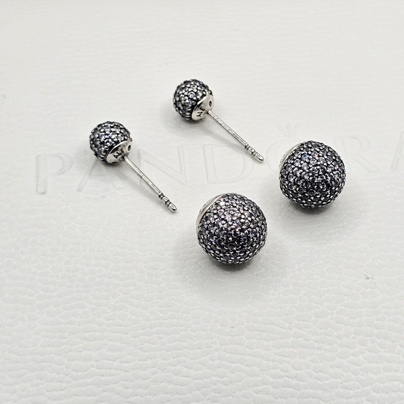 🎁 Authentic Pandora ⭐️RETIRED⭐️ REVERSIBLE STUD EARRINGS - Picture 7 of 8